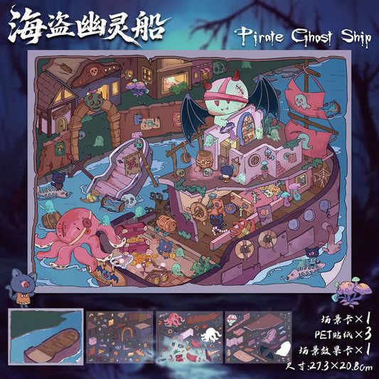 Horror DIY 3D Scene Stickers Horror Scenes- 9 different versions