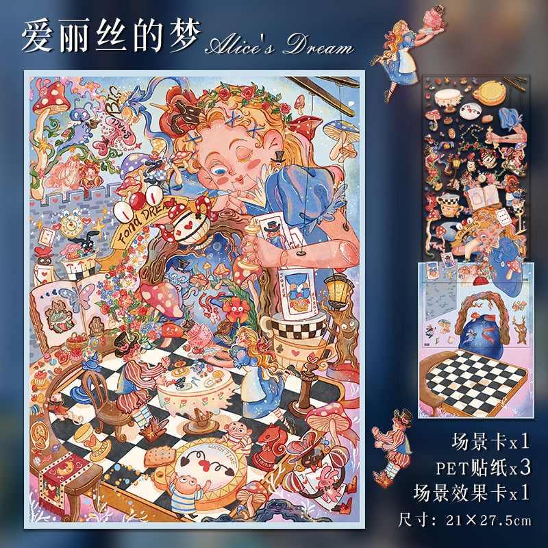 Magic DIY 3D Scene Stickers Magic Scenes-14 different versions